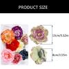 Modern Curtain Tiebacks Peony Flower Pattern Curtain Holdbacks 2Pieces for Living Space Window Decoration