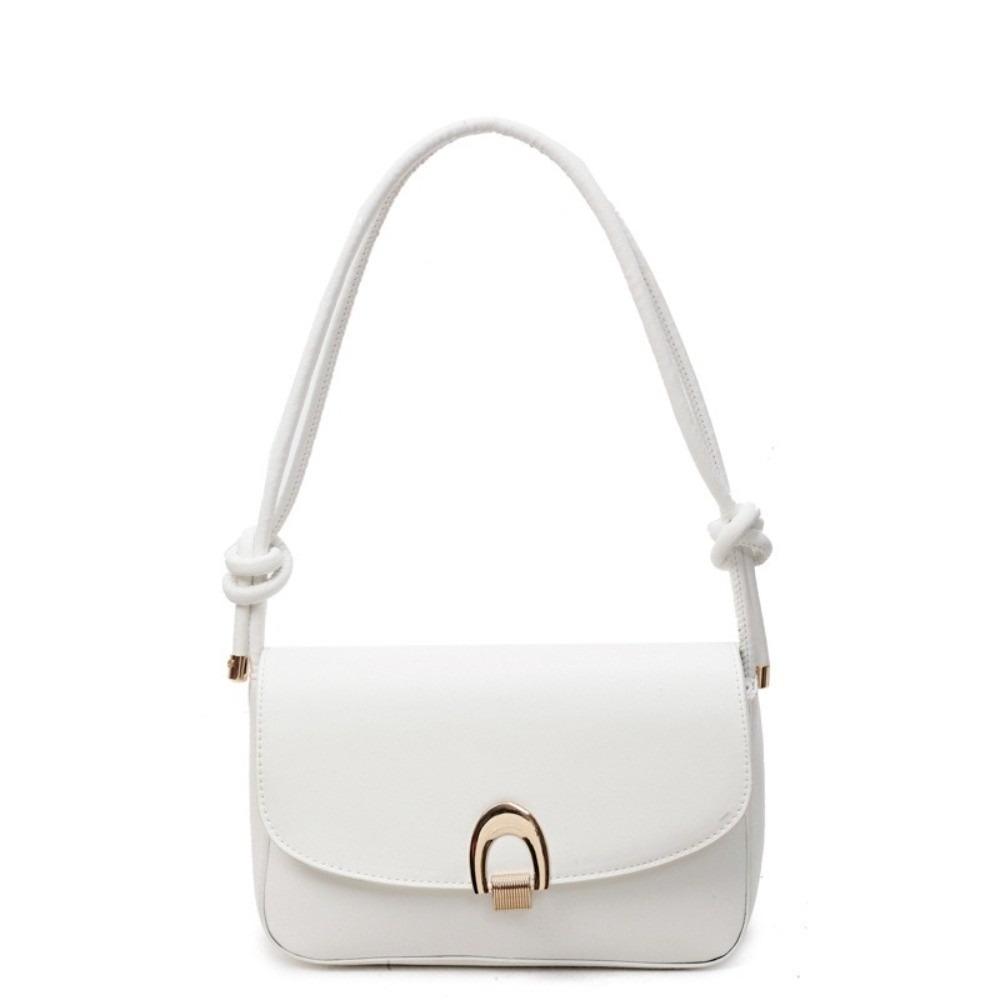 Vintage Women s Armpit Bag Leisure PU Leather Handbag Korean Buckle Shoulder Bag  Purses