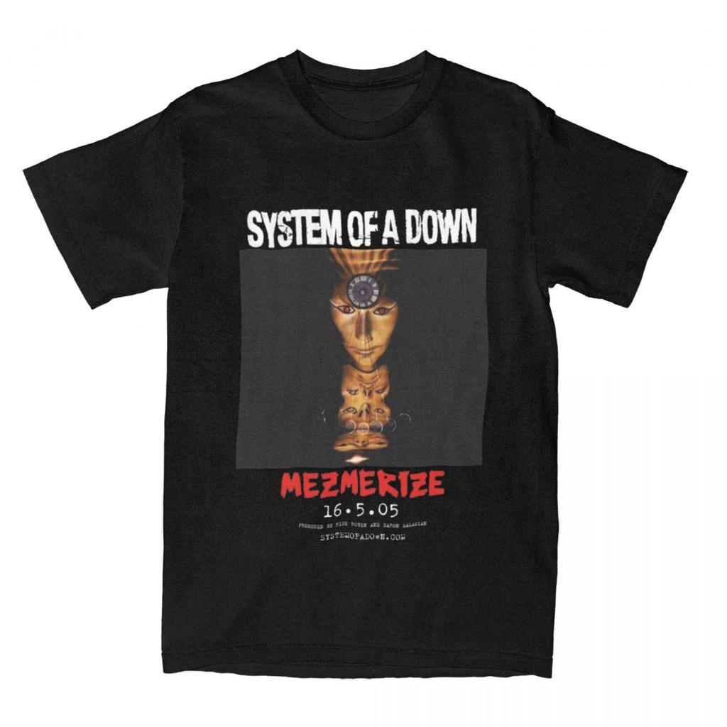 Systemed Of A Down T-Shirt Summer hypnotize music Aesthetic T-Shirts Cotton Fashion Tshirt For Men Short Sleeve Casual Clothing
