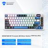 MACHENIKE K500F-B81W Mechanical Keyboard Tri-Mode Gasket Structure Smart Screen Hot-Swappable Keys 4000mAh GR Silver Switch RGB Navy Blue