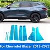For Chevrolet Blazer -   Stainless Steel Window Sill Window Center B C Pillar Cover Trim Accessories Car Styling