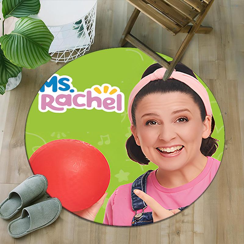 1pc Ms Rachel4 Print Round Carpet Chair Round Carpet Suitable for Bedroom Living Room Home Decorative Carpet