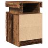 LED Nightstands (2 pcs) Rustic Wood Look 35 x 39 x 55 cm Engineered Wood