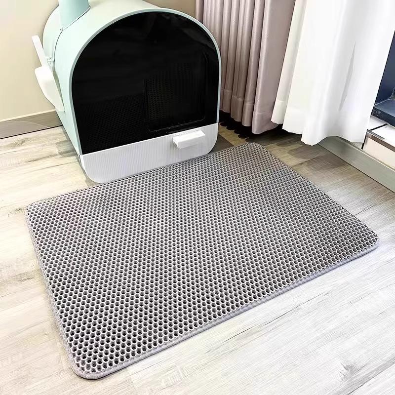 Extra Large Double Layer Cat Litter Mat with Anti-Splash and Leak Control