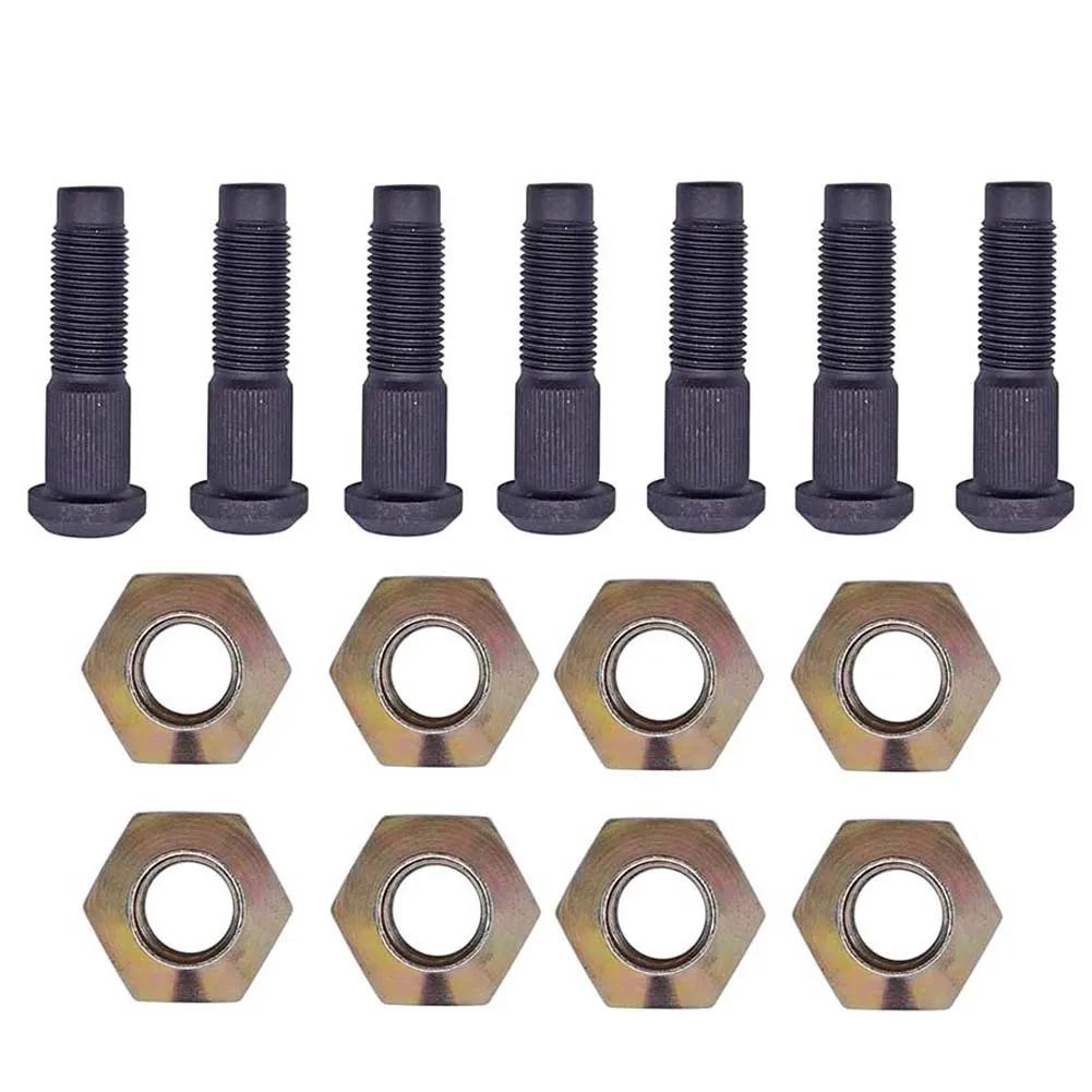 Wheel Bolt Nut Kit 6709170 6564669 For Bobcat Repair Wheel Bolt And Nut Set Replacement Part Numbers 6709170 6564669