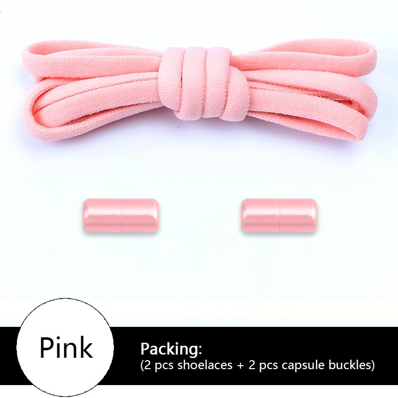 Elastic Shoelaces Without Tie for Sneakers Round Shoe Laces Children and Adults Lazy Shoes Lace Accessories Shoestring