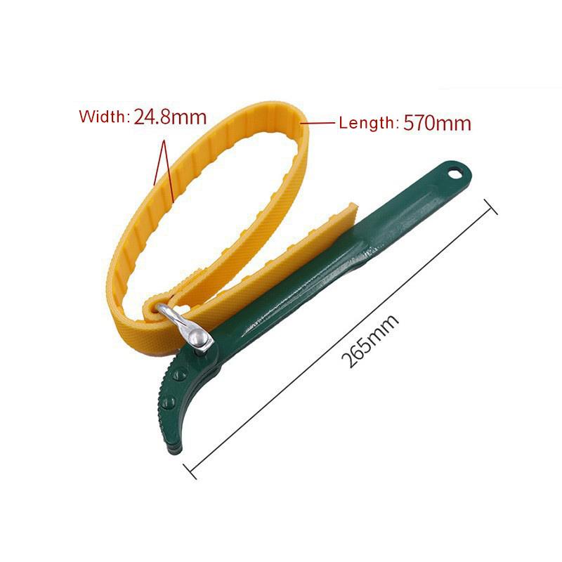 1Pc Non-slip Belt Wrench Oil Filter Removal Wrench Chain Wrench Filter Extractor Adjustable Automotive Filter Removal Tool