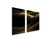 PIANO COTTURA E TAGLIERE IN VETRO 100x52 ORO