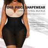 Women Thin Zip Up Tummy Control Waist Shaping Hip Lifting Bodysuit Shapewear
