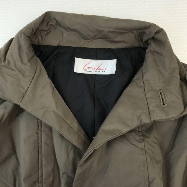 Japan GOKI Hiroyuki Kato Designer Padded Jacket Women M Brown(USED)