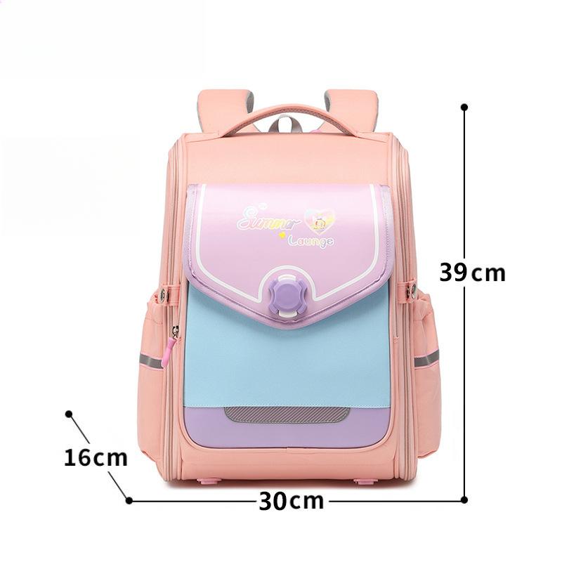 British-style Backpack for Primary School Students, Universal, Load-reducing, Back-protecting, Waterproof, Large-capacity, Expandable Backpack