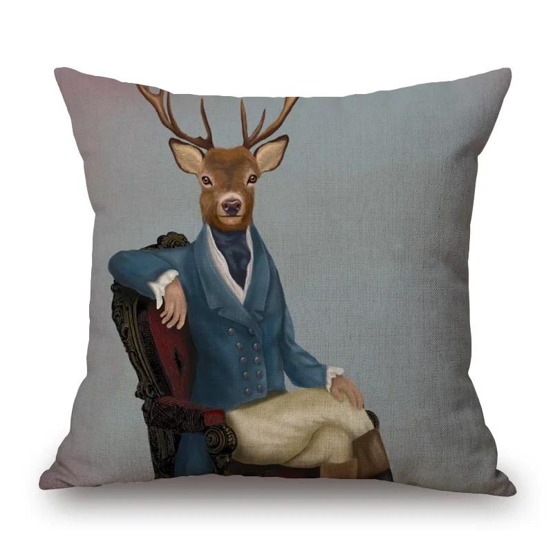 Home Decoration Sheep Rabbit Dog Cushion Cover Cute Animal Pillowcase Cartoon Sofa