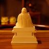 Cypress Statue Buddha Statue Crafts Nichiren Wooden Cypress Crafts Home Car Decoration Handmade Gifts