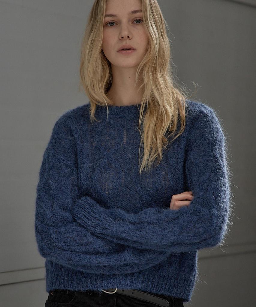 Deomago Mohair Fisher Knit_Ivory
