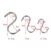 5/10/20pcs Home Kitchen Holder Stainless Steel Storage Rack Hanger S Shaped Hook Clasps Hooks