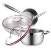 Adneny Thor 3-Piece Wok and Cookware Set