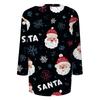 Women's T Shirt CHristmas Print 3/4 Sleeve Daily Weekend Fashion Basic V- Neck Regular Top