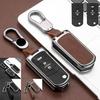 Zinc Alloy Leather TPU Car Key Fob Case Cover For Mzada 2 3 6 RX8 MX5 CX-7 CX-9