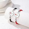 2 Pcs/Set Stainless Steel Couples Bracelet For Women Lover Luminous Sun Moon Rope Charm Friendship Valentine'S Day Jewelry Gift