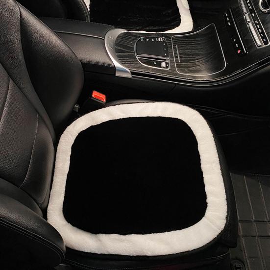 Útulný vankúš na autosedačku Zimný plyš Four Season Čiernobiely vláknitý materiál Vyhrievacia podložka Príslušenstvo vozidla