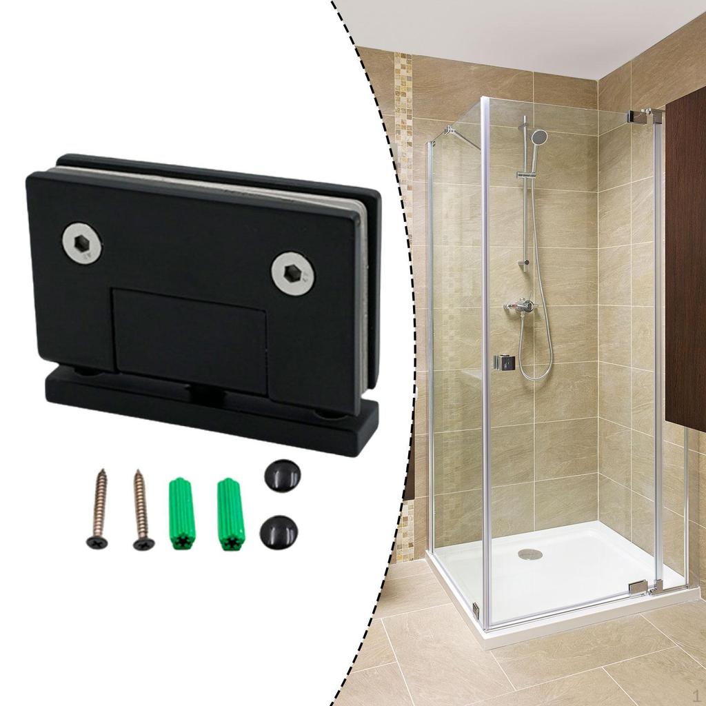 Glass Door Hinges ,304 Stainless Steel ,Easy to Install ,Professional Premium Bathroom Clamp Clip