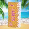 Ships Next Day Personalized Ice Cream Drip Baseball Beach Towel For Boys Drip Beach Pool Towel Team Gift Youth Baseball Gift