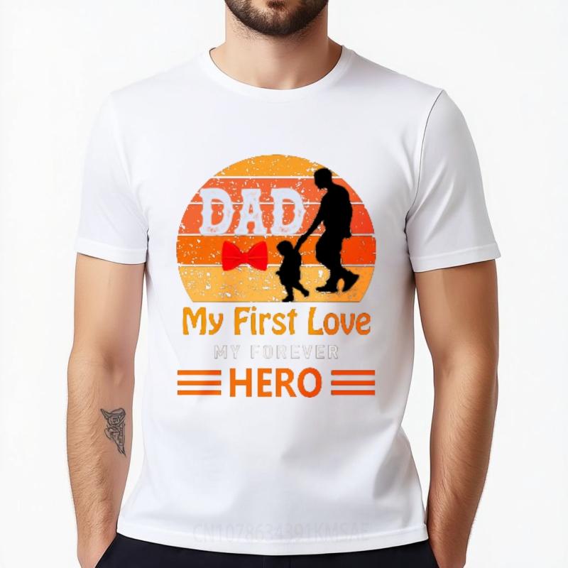 Essential Tee Rock For her Oneck tshirt Oversized Dad My First Love My Forever Hero Cool Unisex tees Relaxed Fit Tshirt