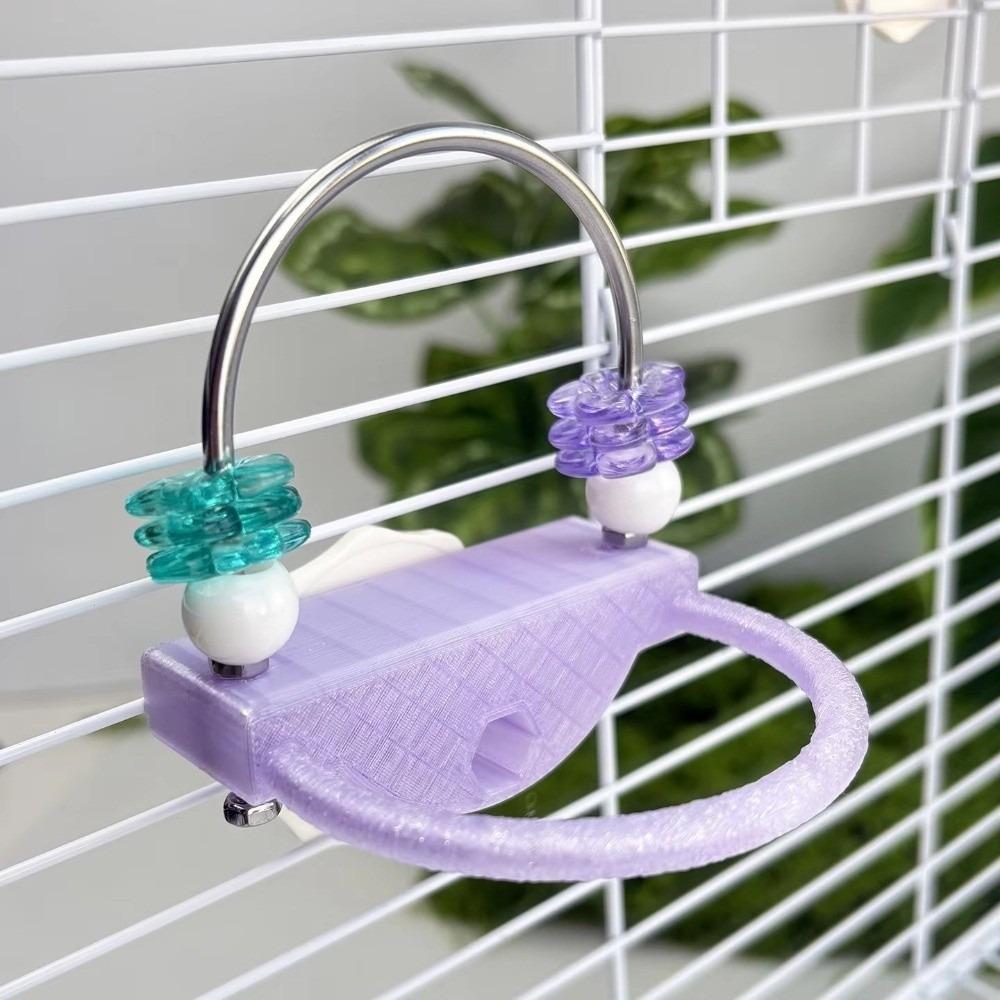 Interactive Parrot Relieve Boredom Plastic Treat Dispenser Bird Cage Non-slip Design Parrots Gnaw