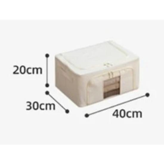 

Спеціальний спрей Міцний сталевий каркас Коробка для зберігання одягу Складна Потовщена бавовняна та лляна тканина Вологостійка Оздоблювальна коробка