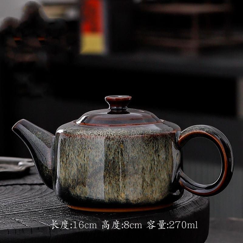 BRKiln Turned Teapot Creative Home Filter Teapot Office Reception Ceramic Kung Fu Teapot Chinese Tea Ceremony AccessoriesEY