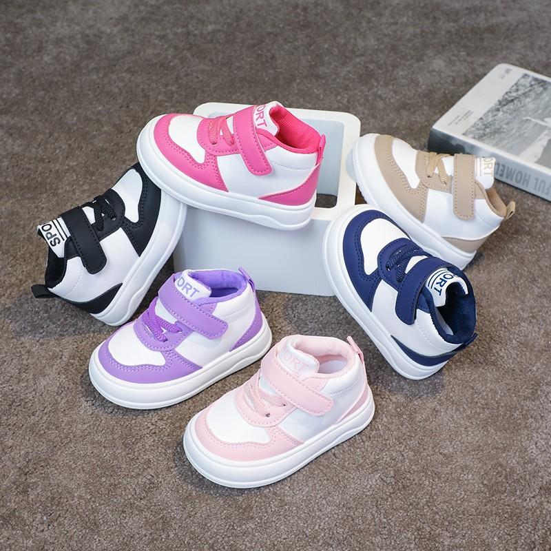 Fashion Girls' Shoes Spring New Kids Ankle Boots Soft Sole Wear-resistant Boys' Sports Shoes Simple Anti Slip Girls Casual Shoe