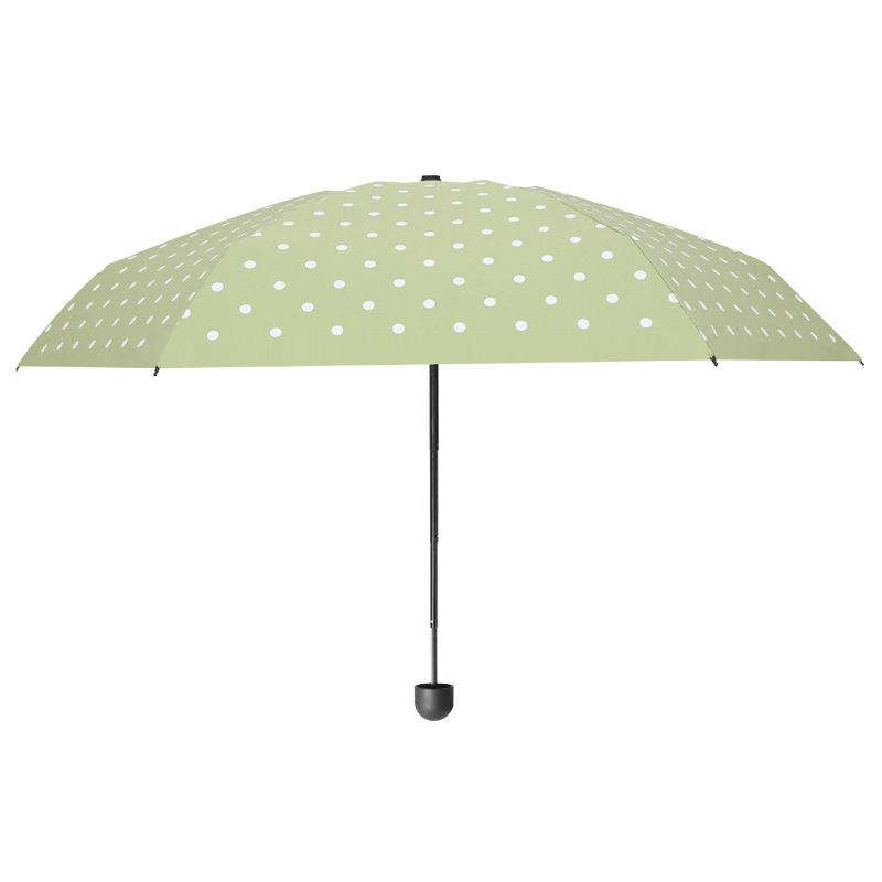 Simple polka dot ultra-light 50% umbrella mini sunscreen umbrella UV protection sun umbrella women's small weather and rain dual-purpose pocket