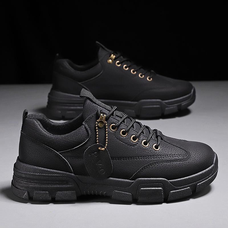 Fashion Mazefeng 2024 Men Boots Spring Festival Outdoor Boots High Quality Lace-up Mens Shoes Comfortable Fashion Man Rubber Ankle Boots
