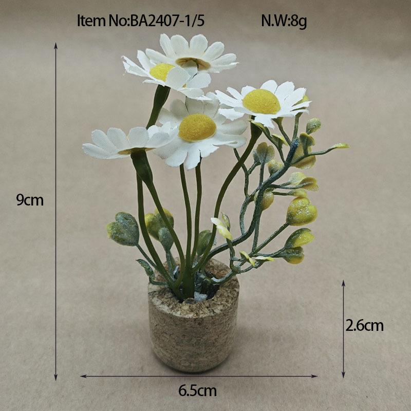 

Искусственная ромашка Магнит на холодильник Мощные магниты Растения В форме горшка для украшения дома Украшение стены окна