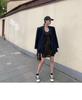 2026 Spring/Summer V-Neck Leopard Print Off-Shoulder Spaghetti Strap Mid-Length Slimming Dress