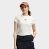 FILA Original Simple Fashion Comfortable Versatile Short Sleeve T-Shirt Women Tops Cloud-Mushroom-White F11W539103FWT