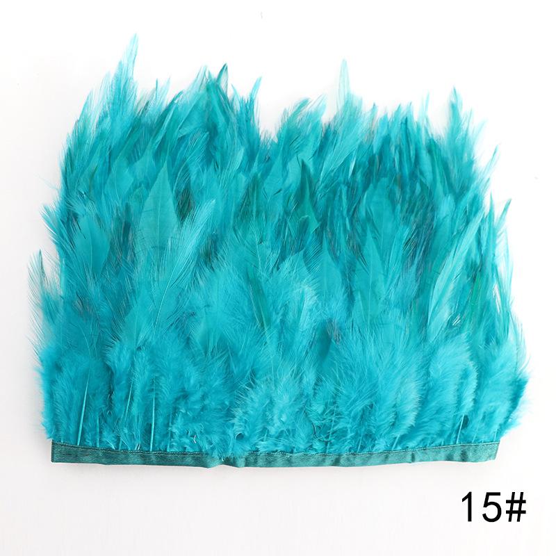 Feather Cloth Strip 10-15Cm Stage Performance Clothing Accessories Rooster Hair Cloth Edge Feather Strip