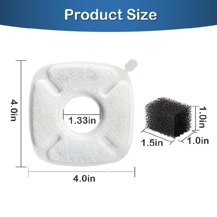 Set of 4/8 Replacement Filter for 95oz Automatic Pet Fountain Cat Water Fountain
