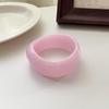 Exaggerated Irregular Geometric Resin Bracelet for Women - Fashionable Wide Bangle