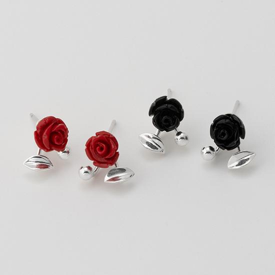 Tatiana (925 Silver) Standard Rose Ear Jacket Earrings EC3043