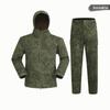 Alpha Green Tactical Sharkskin Waterproof Ski Suit: Camouflage Soft Shell Pants & Warm Fleece Set