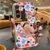 Colorful Watercolor Floral Transparent Phone Case For Samsung Galaxy A55 A54 A13 A14 A32 Clear Soft TPU Shockproof Flower Cover