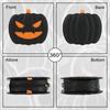 Halloween Funny Pumpkin Crossbody Bag Novelty Pumpkin Shoulder Bag Waterproof PU Leather Pumpkin Bag Cute Halloween Candy Bags