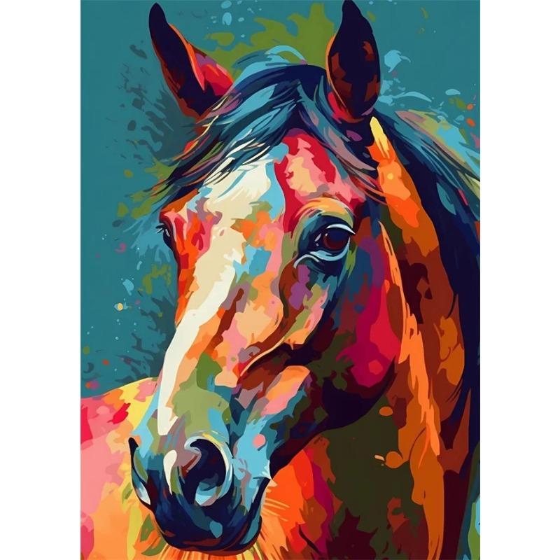 Animal Horse Beautiful Posters and Prints Abstract Canvas Painting Horse Wall Art Pictures for Home Living Room Decoration