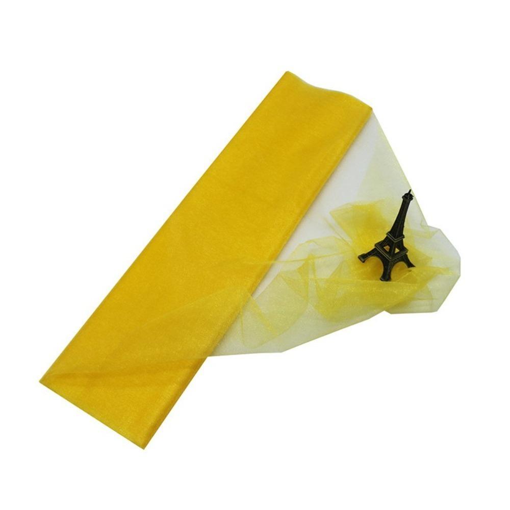 500*48cm Tulle Roll DIY Gauze Organza Fabric Garden Party Stairs Chair Back Decoration