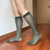 Men Thin Business Dress Socks Stretchy Nylon Sheer Knee Highs Dress Socks Over the Calf Dress Socks Sheer Casual Socks