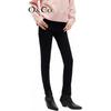 MO&Co. Deconstructed High-Waist Slim Tapered Jeans