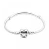 Pandora 590719 Moment Heart Class Snake Chain Silver Bracelet