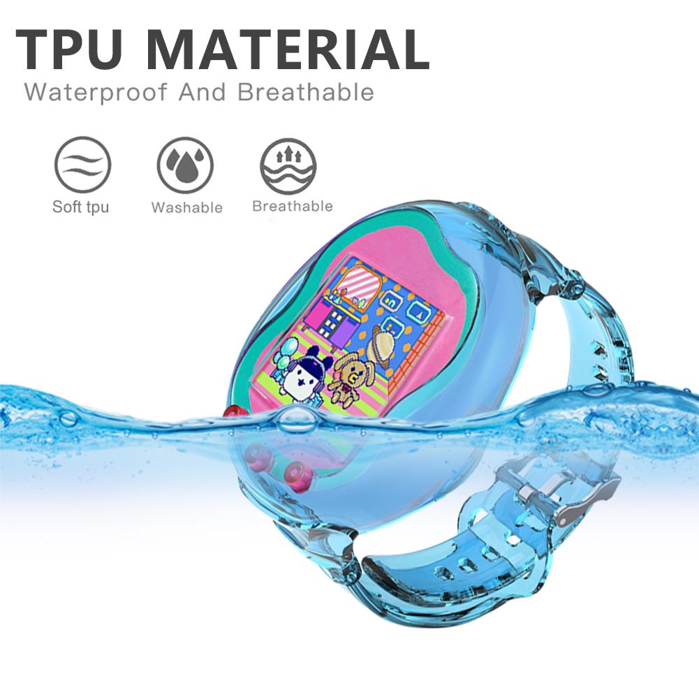 For Tamagotchi Uni 2025 Soft Wristband Virtual Pet Protective Case Adjustable Sport Wrist Strap Bracelet Sweatproof Anti-scratch