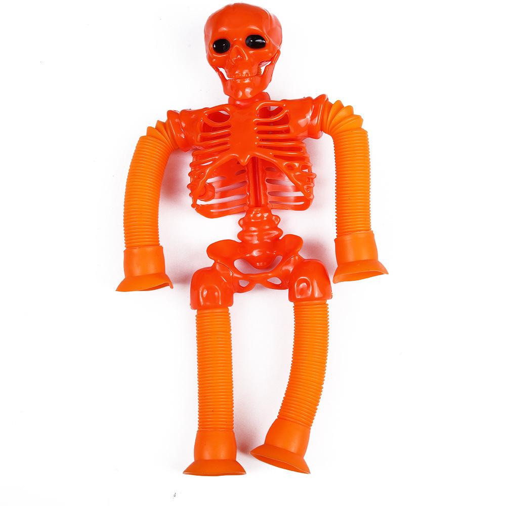 Glow-in-the-Dark Skull Suction Cup Puzzle Toy: Telescopic, Ever-Changing, Fun Stress Reliever
